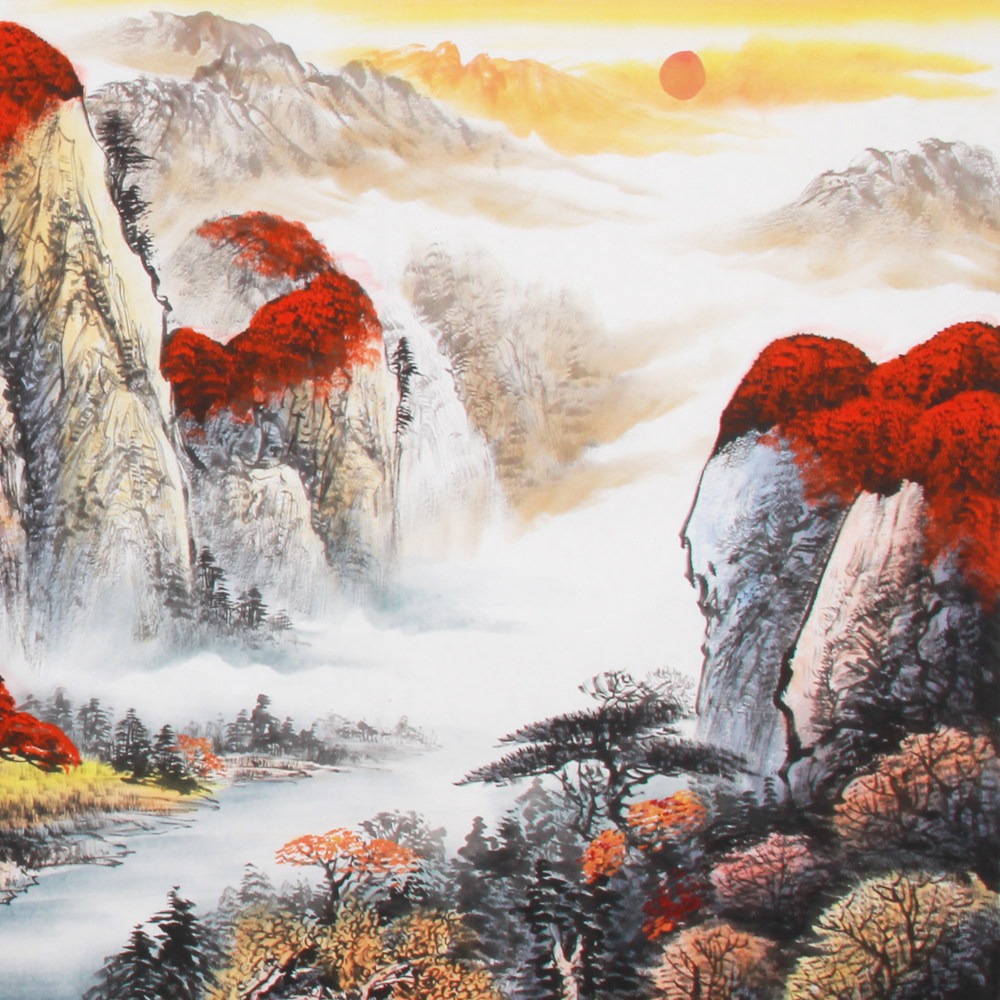 陈克永《精品山水系列小八尺 鸿运当头》