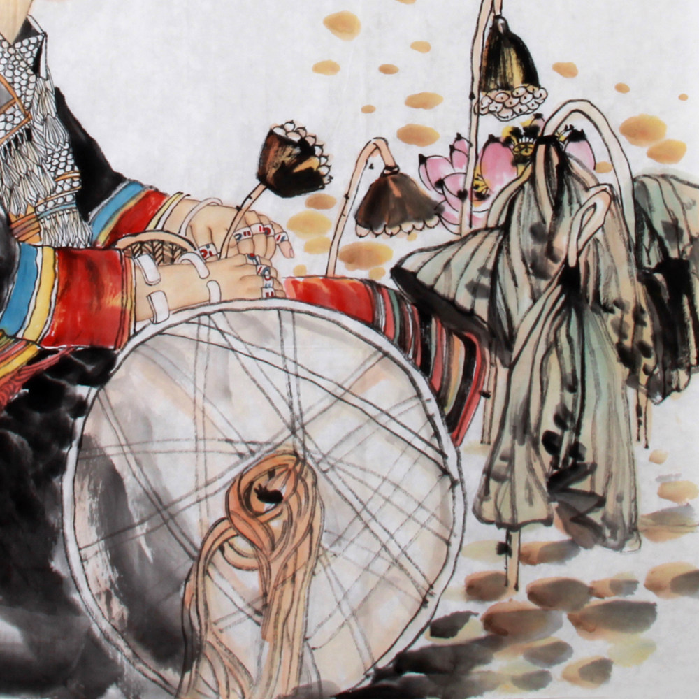 张鸿飞《精品工笔人物 荷韵》中国美术家协会会