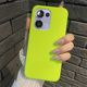 ins简约荧光绿适用oppoReno13手机壳新款reno13pro液态硅胶全包防摔高级感软壳男女
