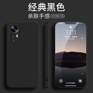 小米12s保护壳12spro新款简约个性防摔全包xiaomi12sUltra保护套矽胶软壳12u黑色经典纯色男女生12s外壳适用