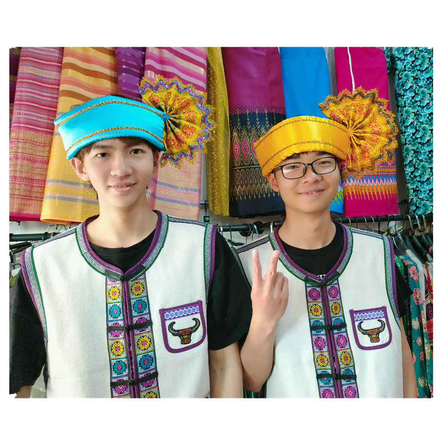 民族风泰国西双版纳傣族演出头饰 傣族帽 成人男帽