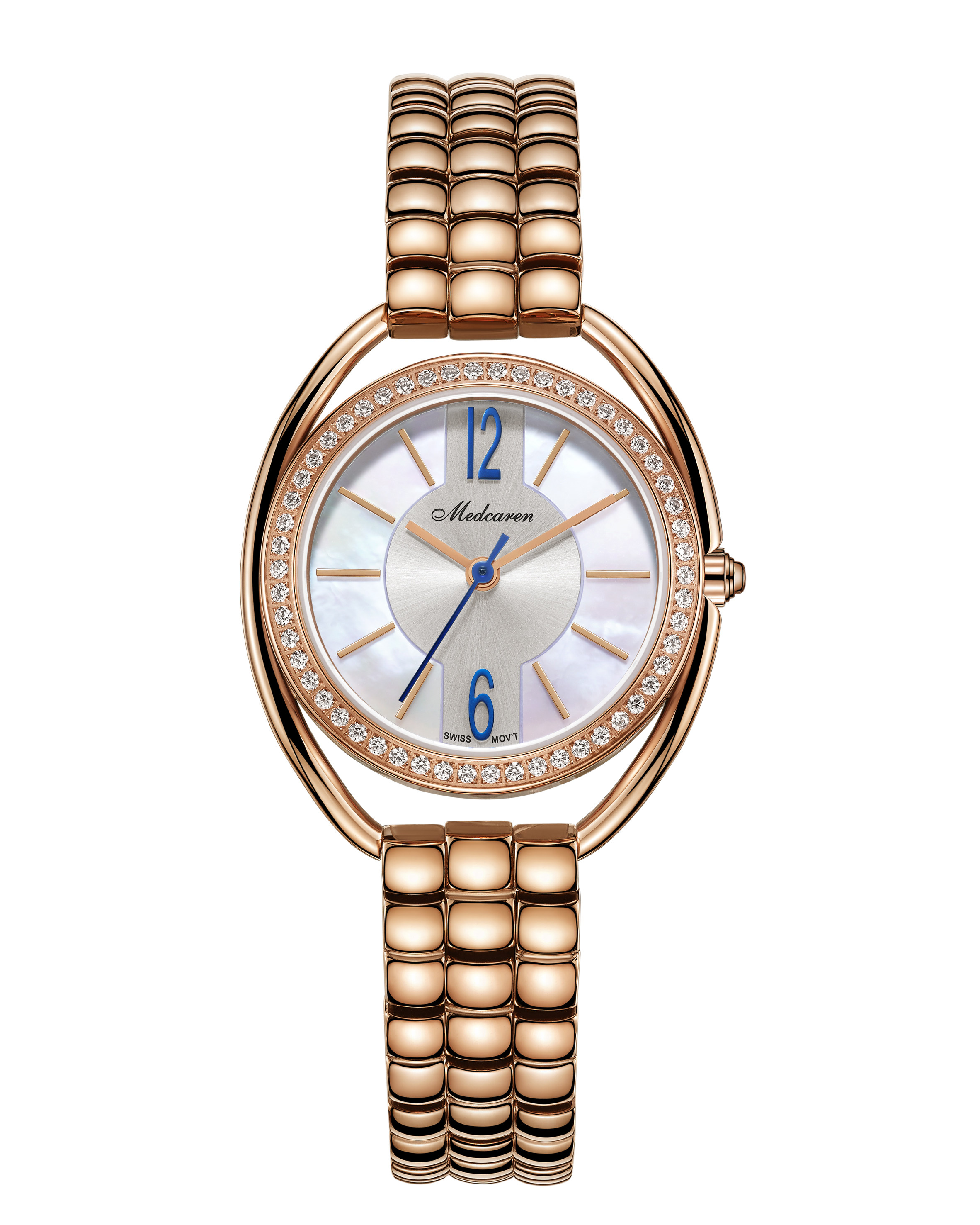 新款medcaren梅地卡伦手表老佛爷女表防水石英瑞机时尚女士f6006