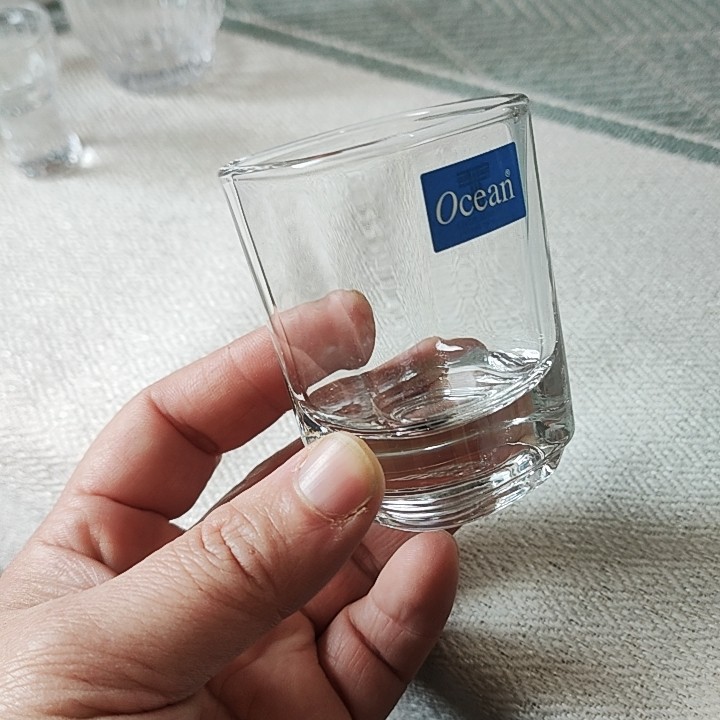 泰国进口四方方形玻璃白酒杯酒杯45ml白酒杯