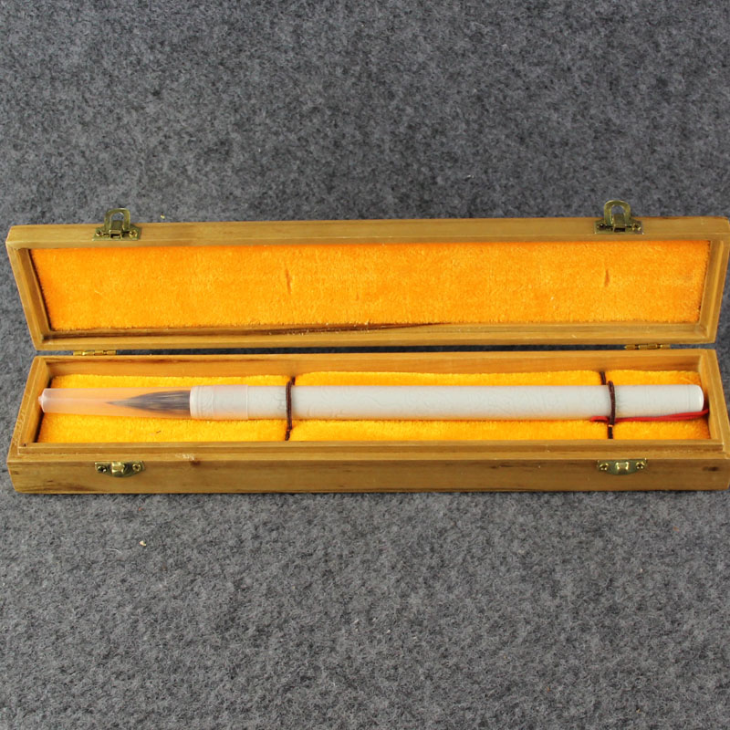 60年代手工笔杆《影青大铁头紫毫》 佘征军 国家工艺美术大师