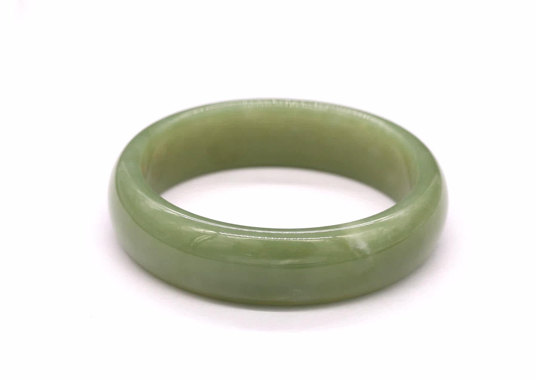 和田玉手镯_和田青玉手镯宽口 ls19091703优惠券