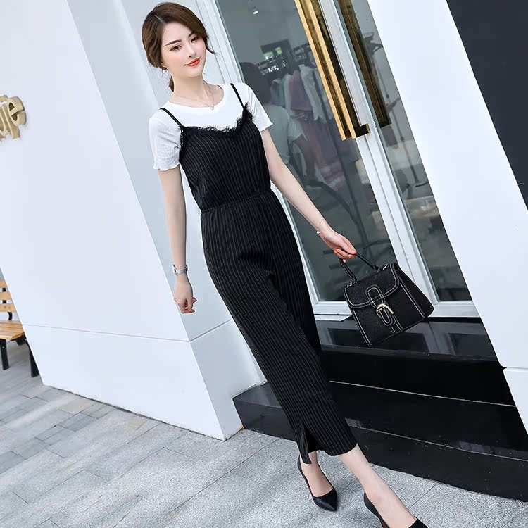 新款酒店职业装工作服九分裤阔腿连体裤女秋装高腰显瘦美容师工装在类目 女装/女士精品, 套装/学生校服/工作制服, 职业女裤套装中 - 来自Buy2taobao.com提供专业的淘宝代购服务