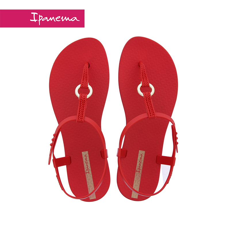 Ipanema Received Sandal girl ins fashion non-slip Pinch Flat shoes soft sole Seaside on vacation Beach shoesin the Women's Shoes, Sandals category - from Buy2taobao.com to provide professional Taobao agent buy service