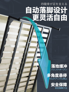 实木加固隐形床衣柜一体壁床 省空间墨菲床下侧翻折叠床五金配件