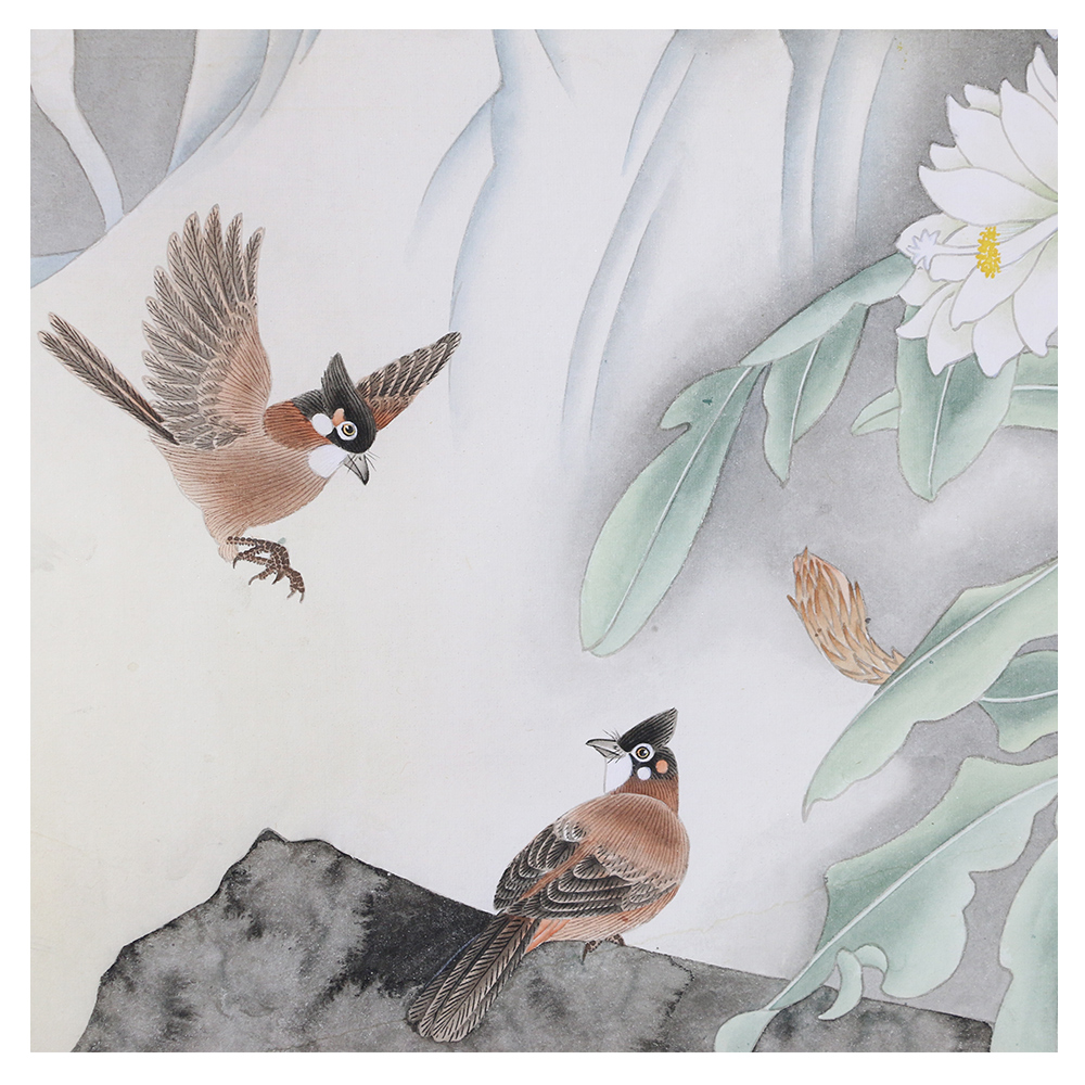 张德泉《比翼双飞》江苏国画院花鸟画研究所所长