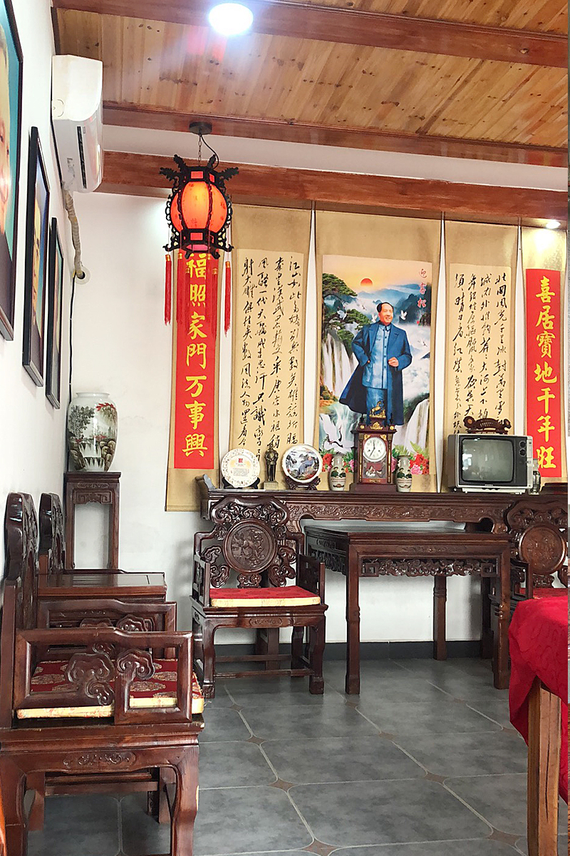 农村堂屋中堂六件套实木条案供桌佛台中式太师椅八仙桌神台供奉台