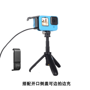 GoPro12/11/10/9保护套壳硅胶套防摔可充电开口侧盖运动相机配件