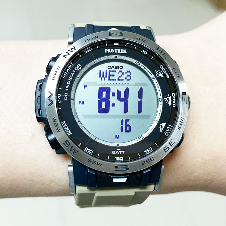 卡西欧光能电波登山男表prw-30-5/1a/eca/ae-2pr户外计时运动手表