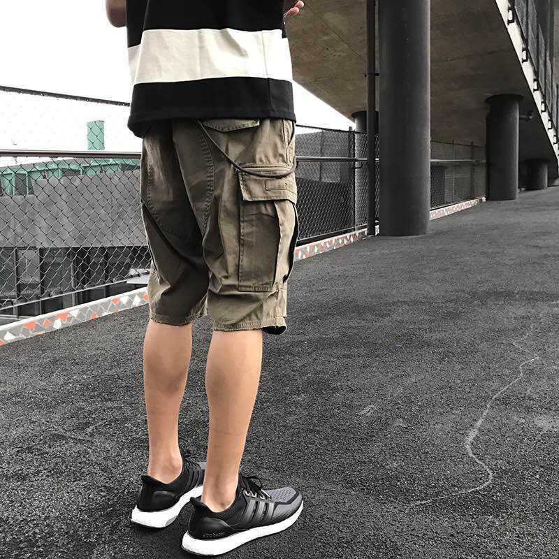 Clearance benefits 714street Chaopai Cargo Shorts Batik washingin the Men's clothing, Casual pants category - from Buy2taobao.com to provide professional Taobao agent buy service