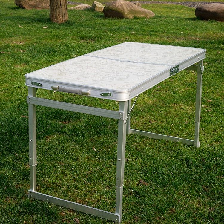 折叠桌户外便携摆摊桌椅家用地推野外简易桌可升降手提饭餐长桌子_不