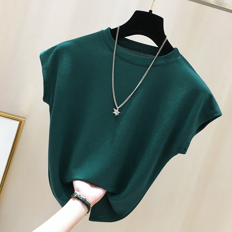 冰丝上衣女夏季2019新款韩范宽松绿色体恤ins超火的短袖t恤打底衫|msdalam kategori Butik wanita / wanita, baju-T - dari Buy2taobao.com untuk memberikan perkhidmatan ejen Taobao profesional membeli