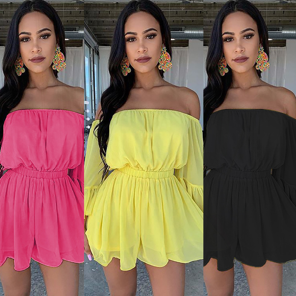 2019 New Arrivals Woman Casual Chiffon Jumpsuits Short Pantsin the Women's clothing/Boutique , Pants , Casual pants category - from Buy2taobao.com to provide professional Taobao agent buy service
