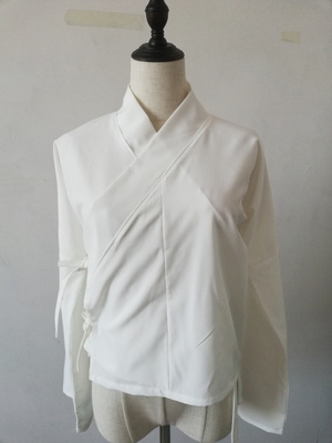 古装汉服交领中衣打底里白纯睡衣多色内衬女古风汉服内百搭