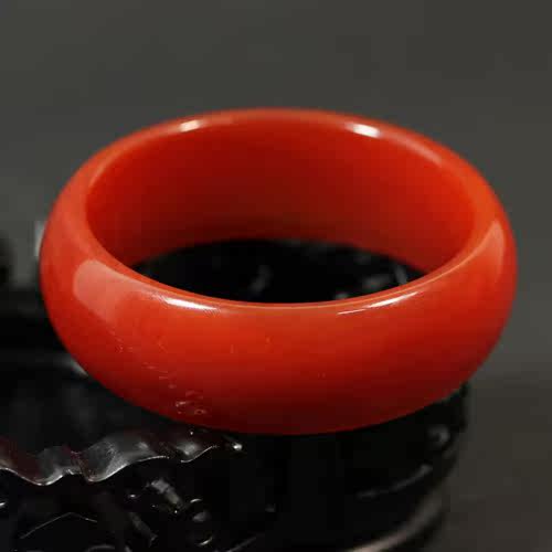 【和玉南红】顶级玛瑙 手镯 60# 68克