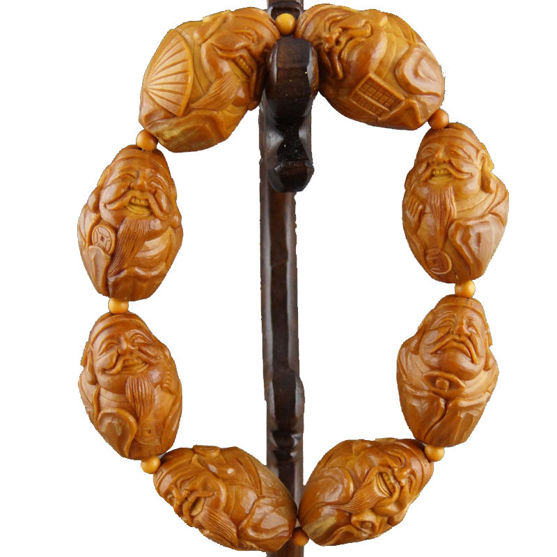 核雕名家徐华 《八大财神》