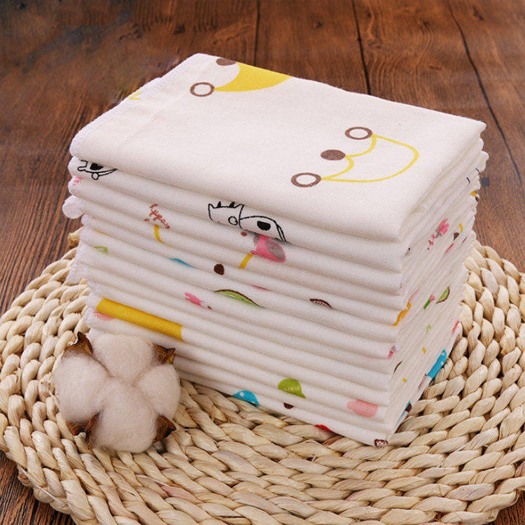 婴儿毛巾洗脸巾口水巾纯棉纱布小方巾新生幼儿园宝宝儿童手帕柔