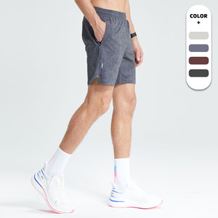 lulu男士速干运动短裤夏季轻薄款直筒宽松健身跑步休闲迷彩五分裤
