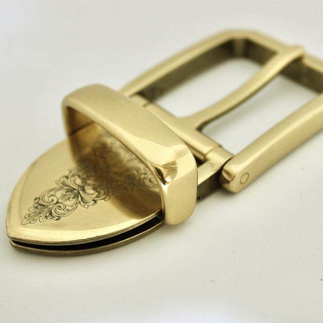 意大利设计纯铜雕纹扣男针扣头包邮高档黄铜高级40mm腰带扣皮带扣