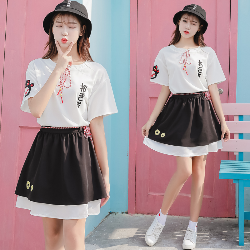 学院学生风夏两女套装件套