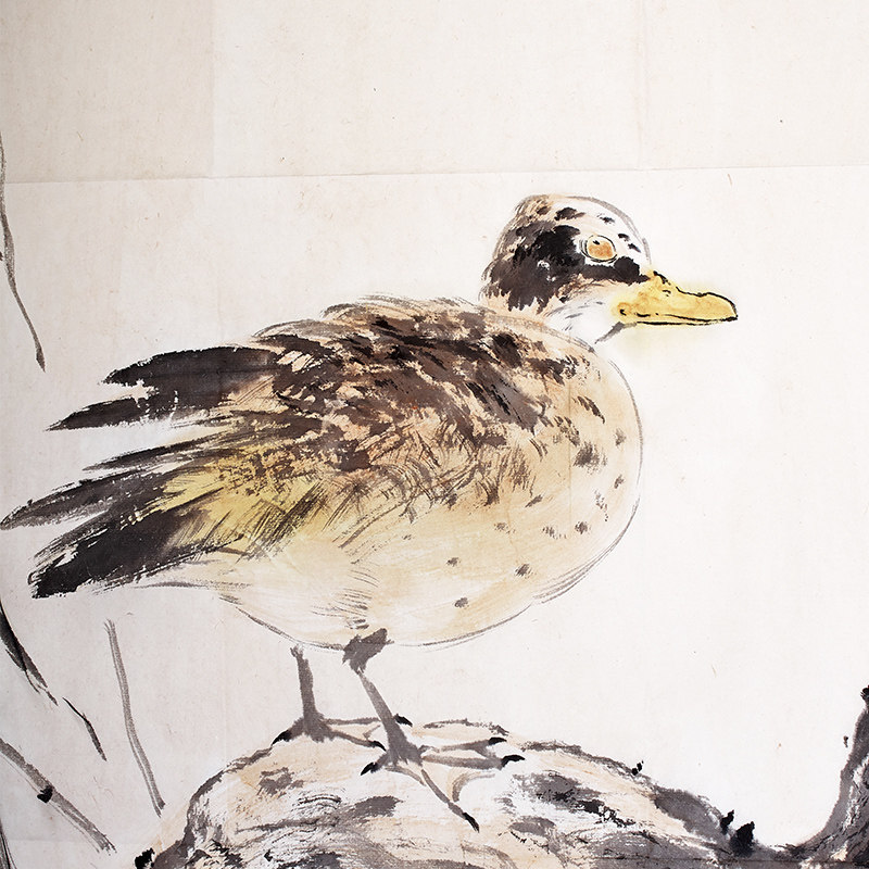 ly001陆爰 《野鸭》 纸本水墨