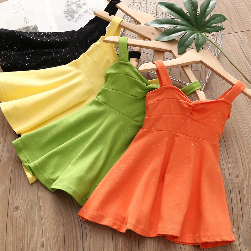 宝宝抹胸连衣裙 2022夏装新款女童童装儿童吊带裙qz-5905