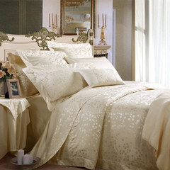 雅棉 伊丽莎白四件套 件床上用品提花丝绵交织五星级酒店