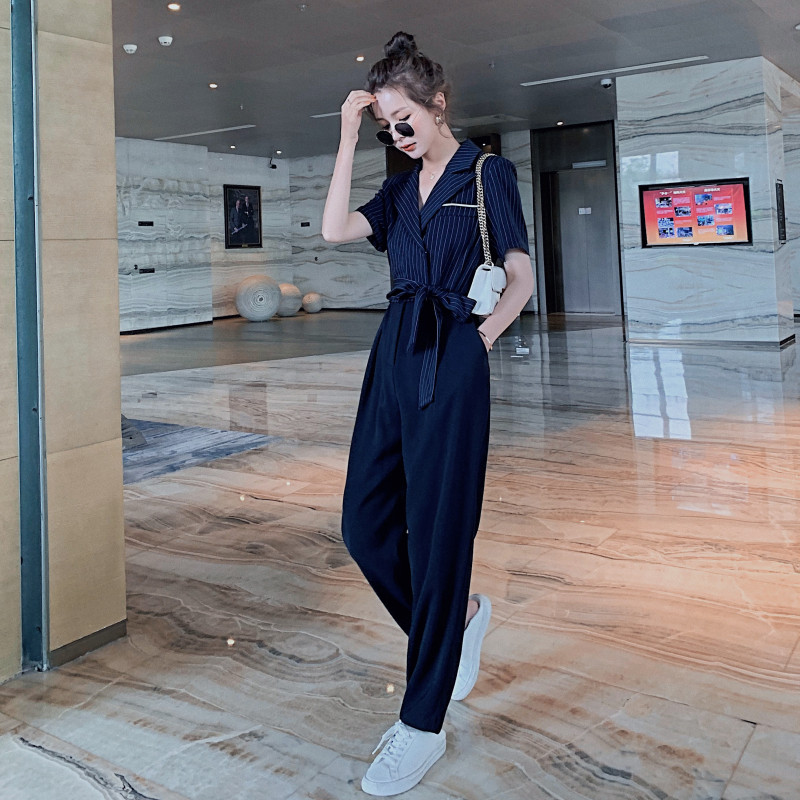 连体裤夏长裤小脚裤