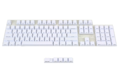 美国WASD机械键盘帽代购 白色PBT侧刻 104键 有增补键帽