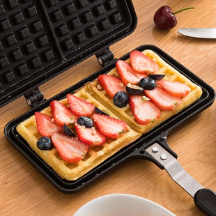日本家用华夫饼机轻食机制作三明治机早餐机松饼机多功能烘焙模具