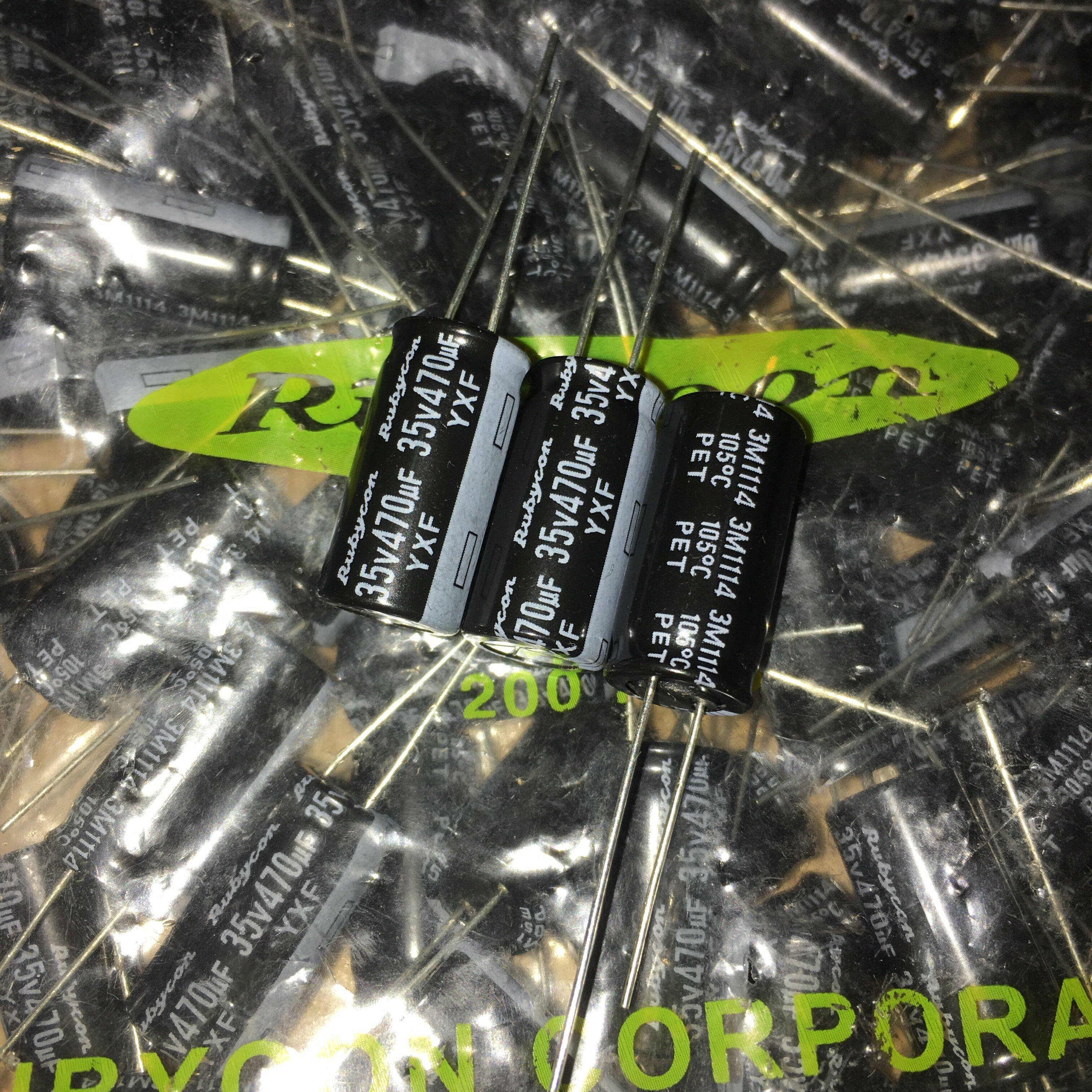 rubycon 红宝石电解电容 35v470uf yxf 高频低阻10x20 470uf 35v