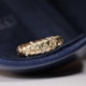 意大利麻花编织拉丝镶钻麦穗小众设计高级食指环s925纯银镀金戒指