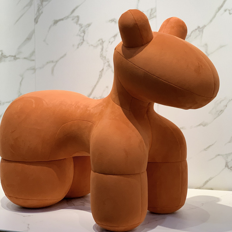 里安北欧小马椅动物座椅简约现代客厅休闲卡通儿童网红坐骑沙发凳