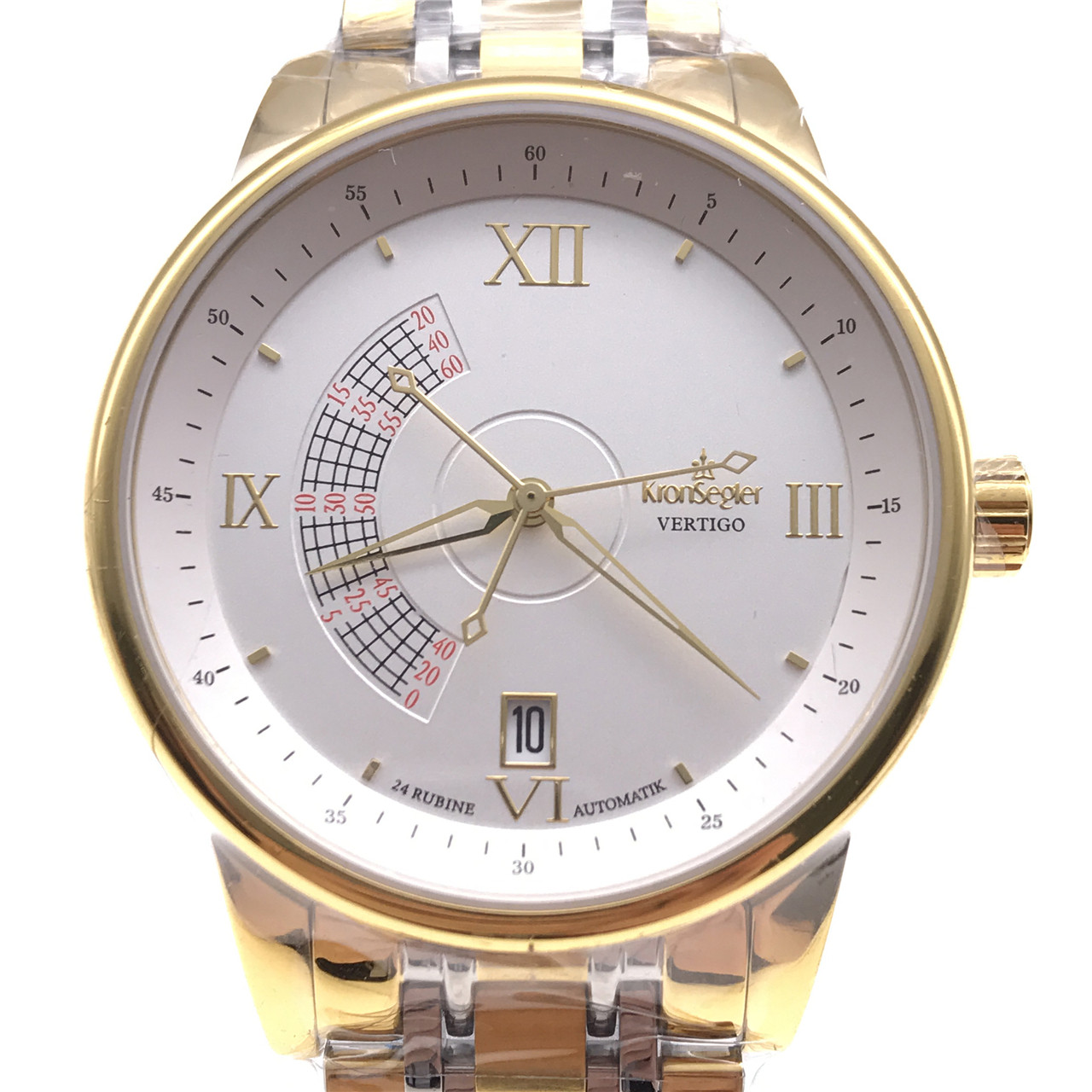 9新]坤格vertigo系列镀金自动机械男表ks747.sgj