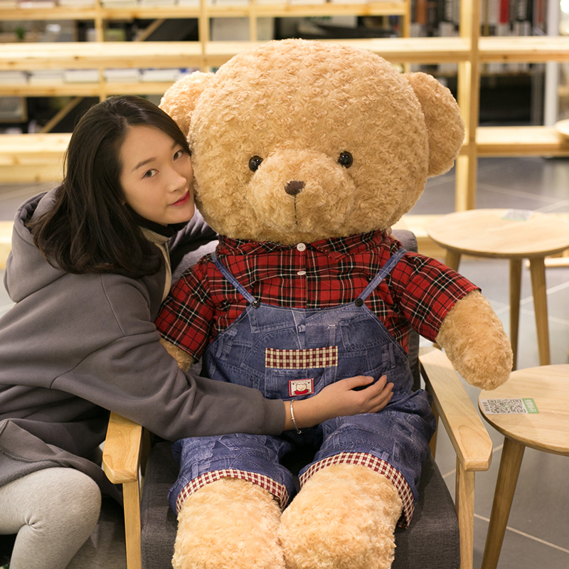 熊毛绒玩具送女友泰迪熊床上熊熊公仔抱抱熊女生萌布娃娃可爱小熊