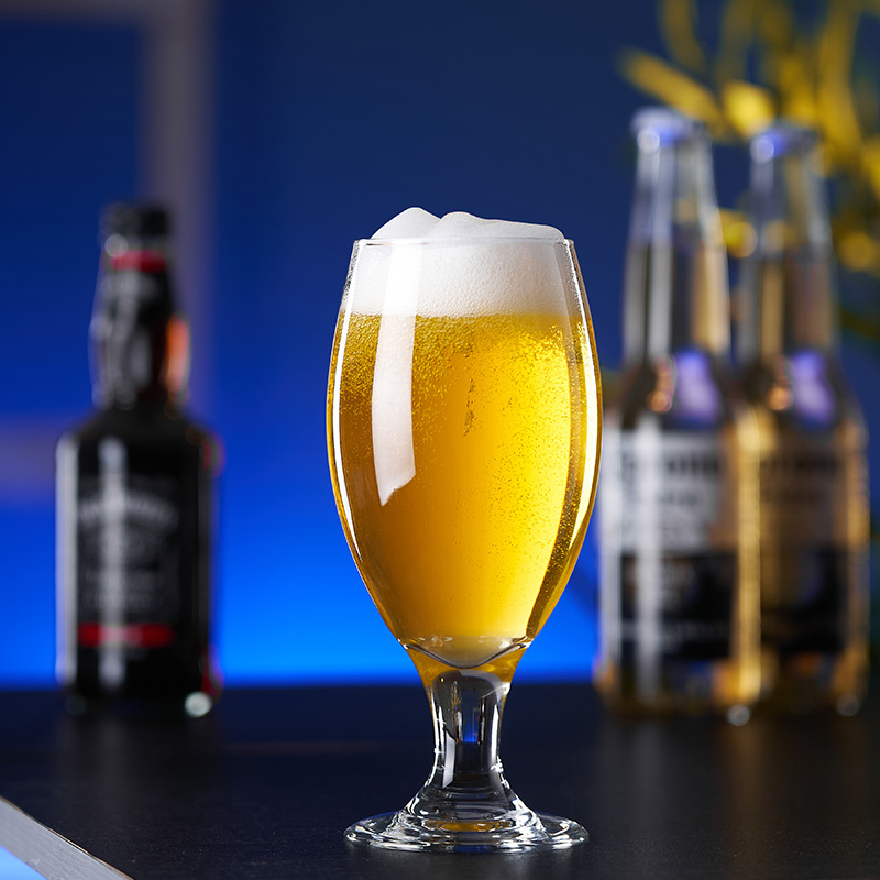 精酿啤酒专用杯商用美式透明网红 啤酒杯 500ml大扎啤玻璃杯 酒吧