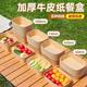 一次性餐盒食品级露营野餐牛皮纸可微波加热带盖外卖饭盒打包盒