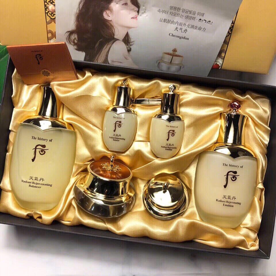 whoo后秘贴精华套装女韩国面部精华液抗皱紧致护肤品密贴自生套盒