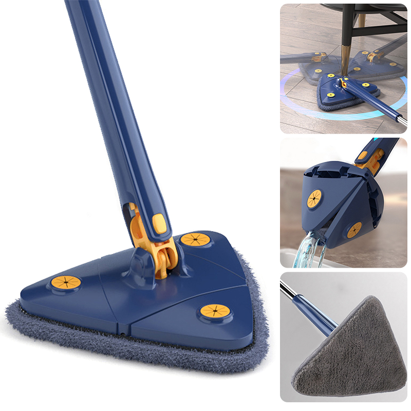 Triangle Mop 360 Rotatable Extendable Adjustable 110 Cm Clea