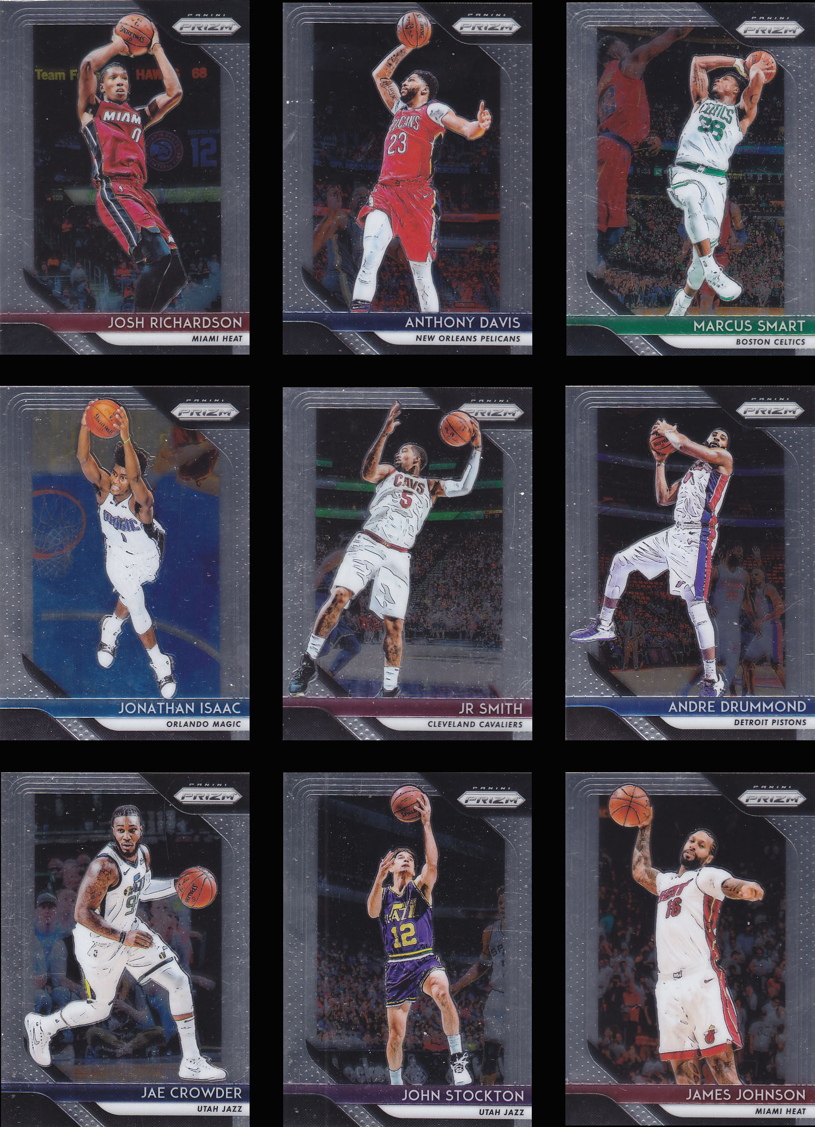 nba球星卡帕尼尼1819prizm普卡base凑套no176-200