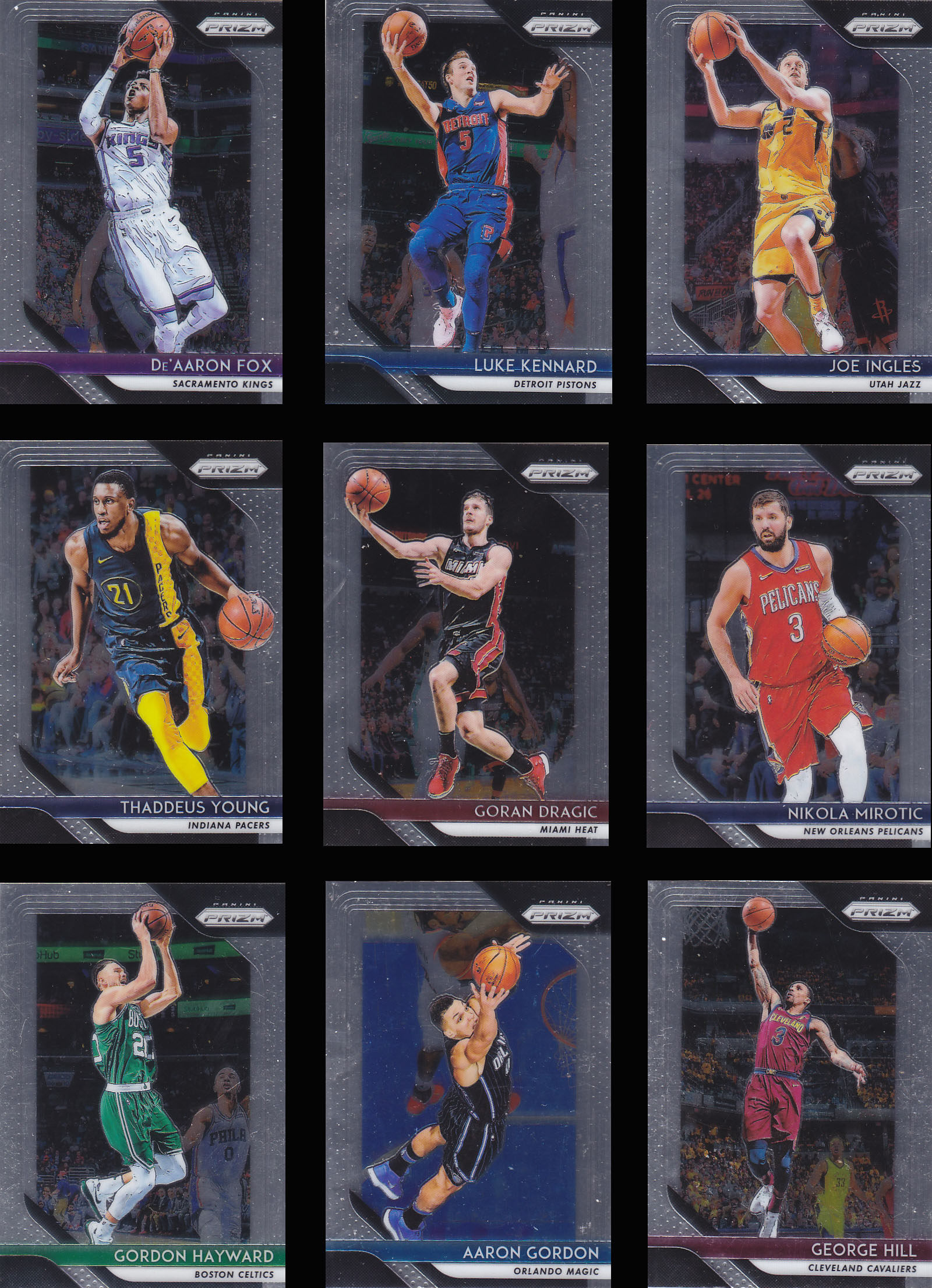 nba球星卡帕尼尼1819prizm普卡base凑套no151-175