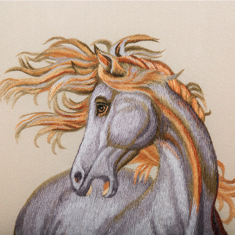 【直供】国家级非物质文化遗产刺绣 郎世宁马