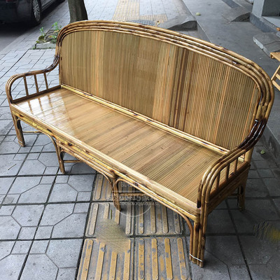 四川竹家具竹沙发竹椅 纯手工三人竹沙发竹椅客厅沙发椅可定做