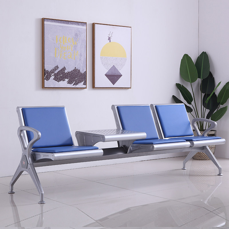 排椅三人位公共场合休息座椅医院候诊椅银行茶几连排椅机场等候椅