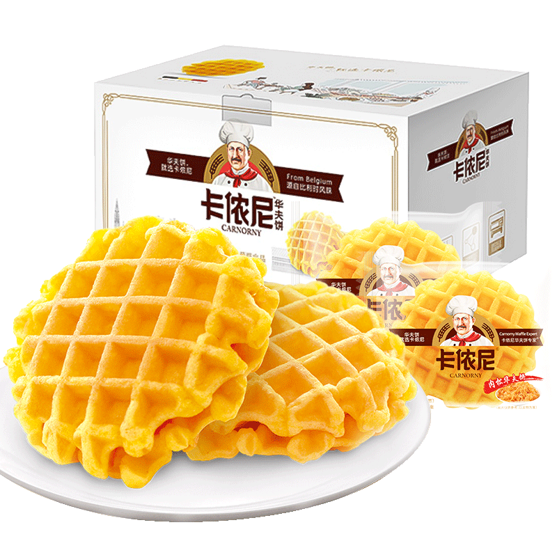 回头客卡农尼华夫饼面包整箱早餐蛋糕类休闲食品即食健康零食美食