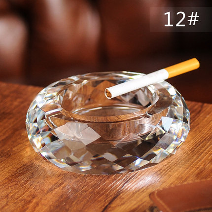 大公豹 水晶烟灰缸菠萝纹 创意烟灰缸个性时尚欧式烟灰缸大号包邮