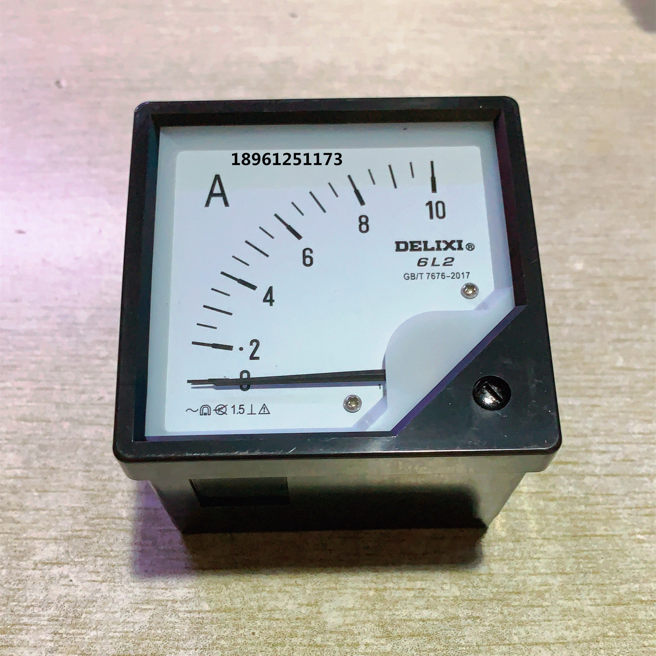 德力西电流表6l2- 10a 20a 30a 50a 直通电流表